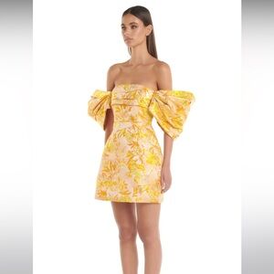 Eliya The Label Raquel Dress Floral Yellow Size M